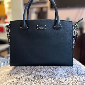 Kate spade handbag/ with satchel (Leopard)